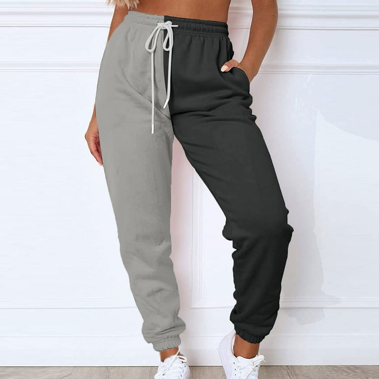 Susanny Fleece Sweatpants Women Petite with Pockets Drawstring