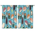thumbnail image 1 of Sushi (1)_33 Curtains-blackout Curtains Bedroom Decor Living Room Darkening Grommet Window Drapes 2 Panels Set 42"x 63", 1 of 2