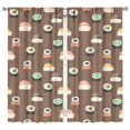 thumbnail image 1 of Sushi (50) Curtains-blackout Curtains Bedroom Decor Living Room Darkening Grommet Window Drapes 2 Panels Set 42"x 84", 1 of 2