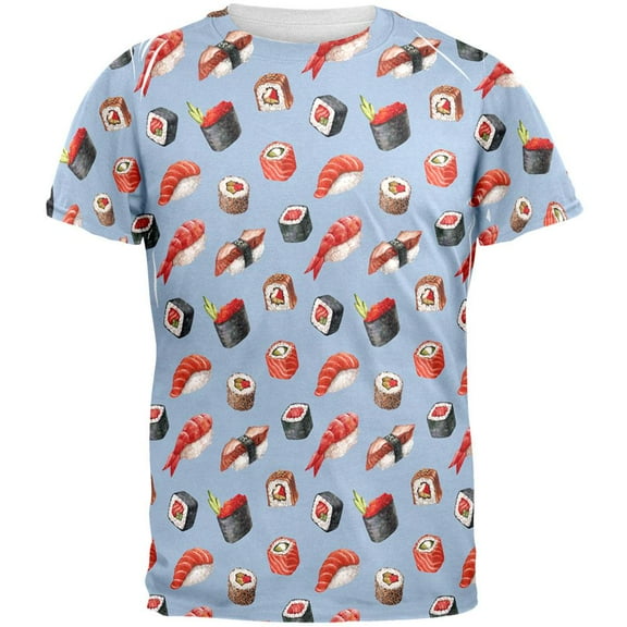 Sushi All Over Adult T-Shirt - Large