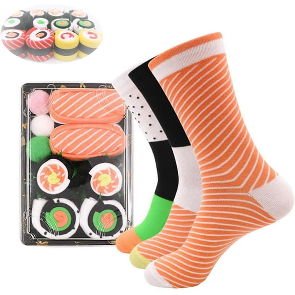 Sushi Box Socks – Silly Socks Gift Box for Men & Women, Great Gift for Sushi Lovers
