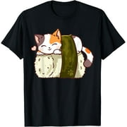 Sushi Cat Kawaii Anime Neko Japanese T-Shirt