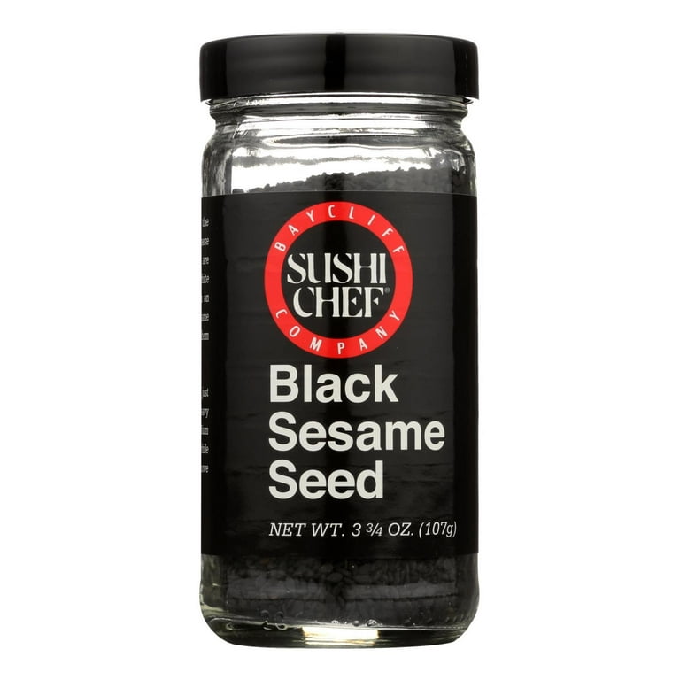 Sushi Chef Black Sesame Seeds, 3.75 Oz - Walmart.com