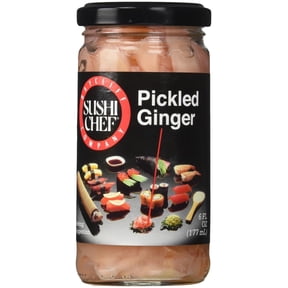 Sushi Chef Pickled Ginger, 6-Ounce Bottle (Pack of 12)