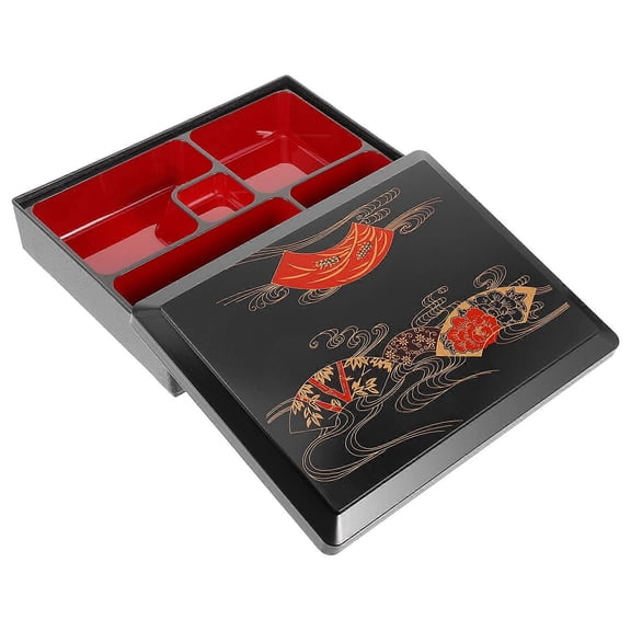 Sushi Container Abs Sashimi Storage Box Food Container for Work 27.00X21.00X6.00CM Bug-Proof 1Pc