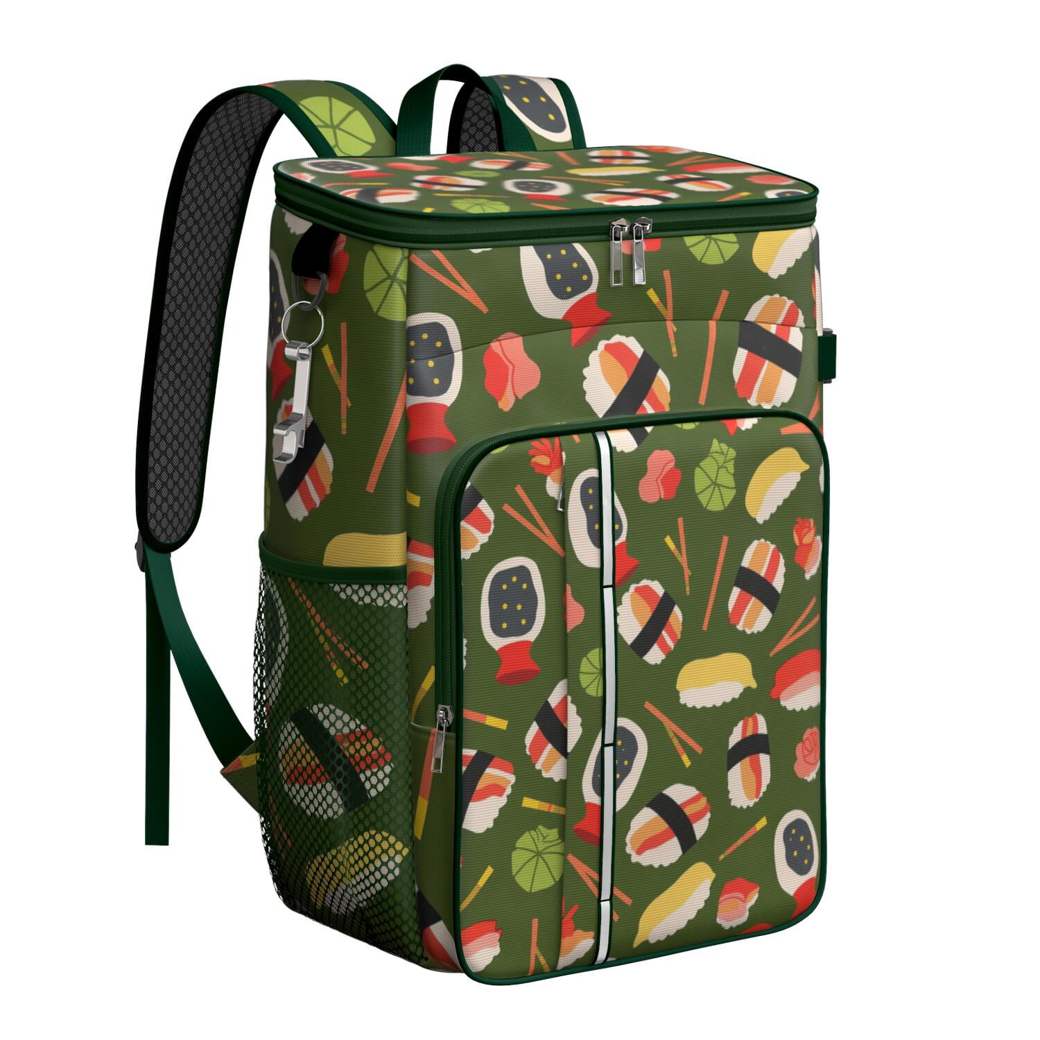 Sushi Cooler Backpack Insulated Waterproof Leak Proof Backpack Cooler Lightweight Lunch Picnic Camping Backpack Cooler for Office Workers Outdoor Enthusiasts