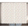 thumbnail image 1 of Ambesonne Sushi Curtains 2 Panel Set, Graphic Colorful Japanese, 108" x 108", Multicolor, 1 of 3