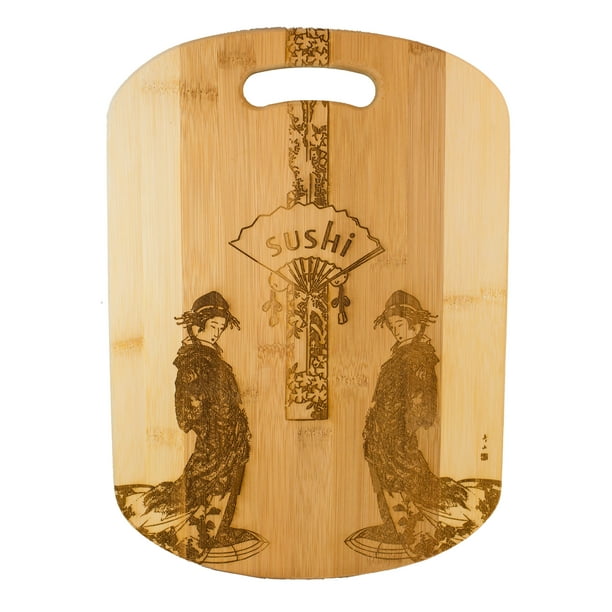 Sushi Cutting Board 14''x9.5''x.5'' Bamboo Sushi Cutting Board 14''x9.5''x.5'' Bamboo