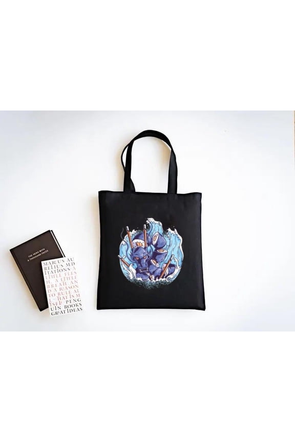 Sushi Dragon Japanese Food Mythical Creature Fantasy Roll Tote Bag, a gift just for you