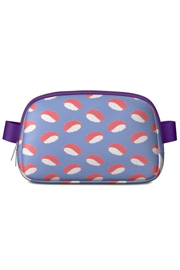 Sushi Fanny Pack for Women – Cute Japanese Food Waist Bag with Sushi Roll Pattern, Perfect for Foodies & Sushi Party Vibes