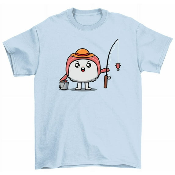 Sushi Fishing Nigiri Fish T-Shirt Cute Sashimi Sushi Lovers Foodie Unisex Tees