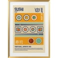 thumbnail image 1 of Sushi Japanese Food Print Framed Art Modern Wall Decor, 1 of 15