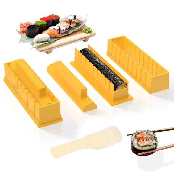 Sushi Maker DIY Sushi Making Kit with Mold and Rice Spoon Easy to Use for Home Use Ideal for Beginners