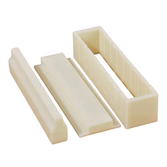 Sushi Maker Set with Round and Square Molds for 9 Pieces, Hips Plastic Kitchen Tool for Beginners