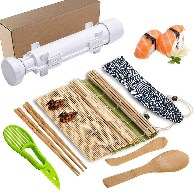 https://i5.walmartimages.com/seo/Sushi-Making-Kit-2-Bamboo-Mats-1-Professional-Bazooka-Rice-Roller-Pairs-Chopsticks-Avocado-Slicer-Holder-Paddle-Spreader-Rolling-Beginner-Kit-DIY-Hom_970641ae-112a-403e-8c7c-3975b56d9ced.01d3d6c52c58e90e430103b7c20f1b75.jpeg?odnHeight=768&odnWidth=768&odnBg=FFFFFF