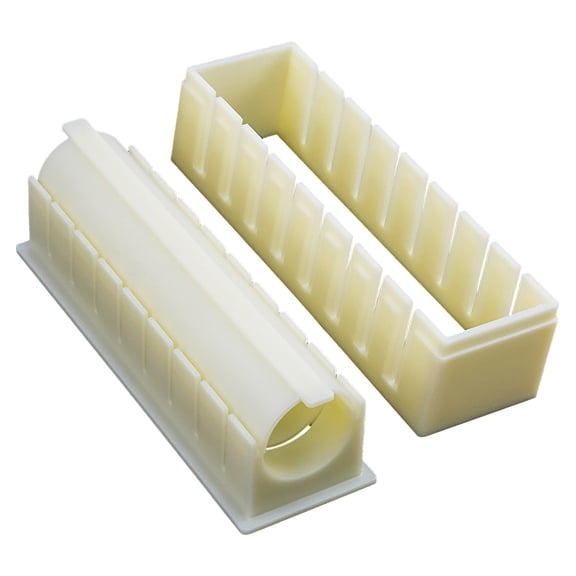 Sushi Making Kit - Diy Sushi Maker Tool Press with Sushi Rice Roll Mold Shapes, Beige 2