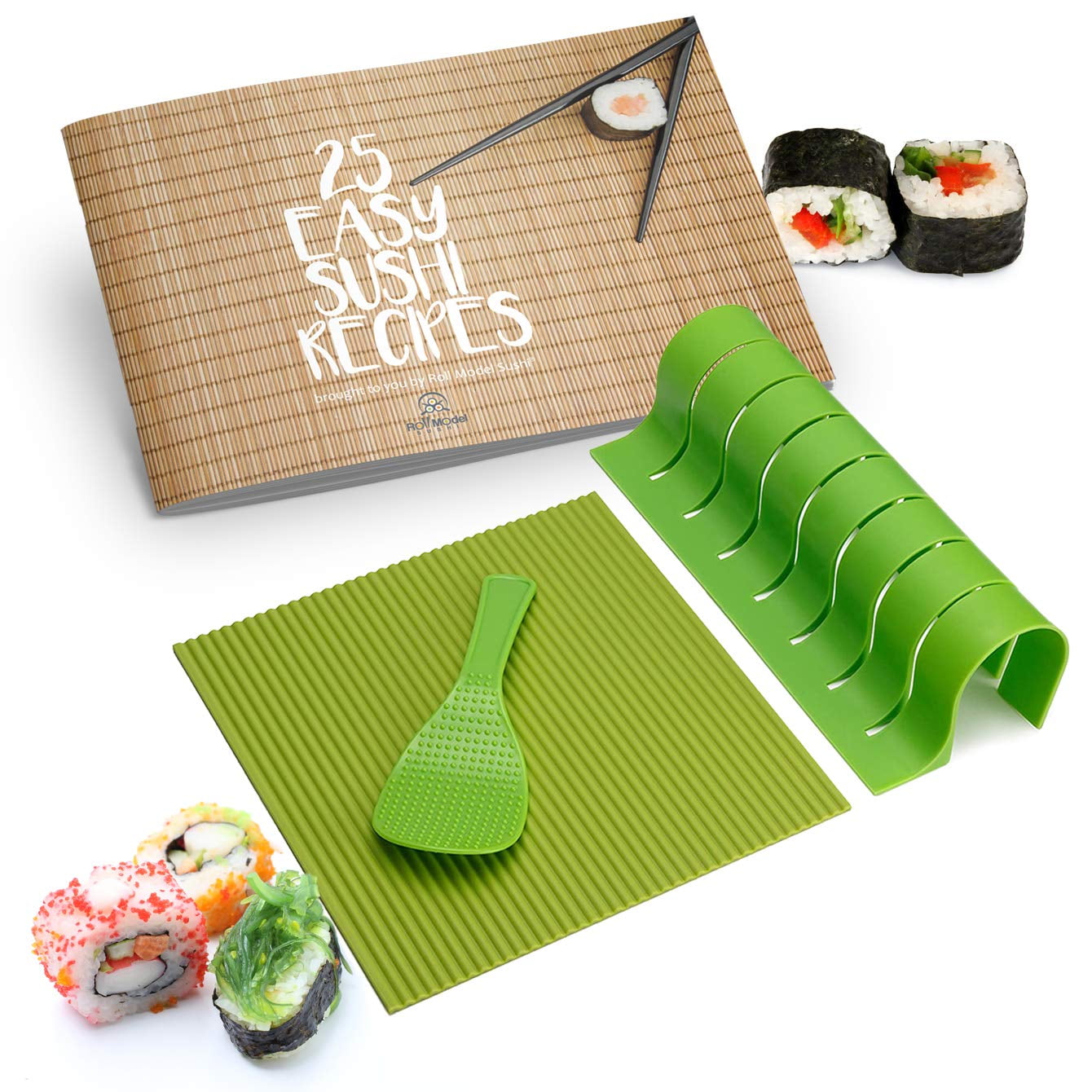 Delamu Sushi Making Kit, Upgrade 22 in 1 Sushi Maker Bazooker