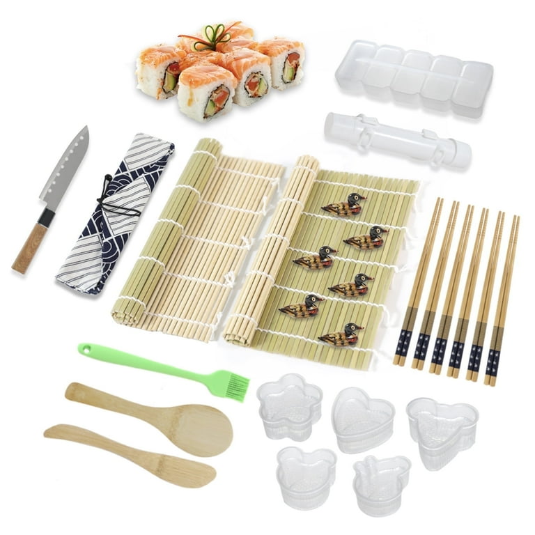 ANUNU Sushi Making Kit, 27 Pieces Deluxe Edition, Sushi Maker Kit