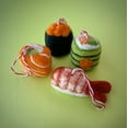 thumbnail image 1 of Sushi Ornament Set - Felt Wool Fair Trade Handmade Christmas Nepal, 1 of 8