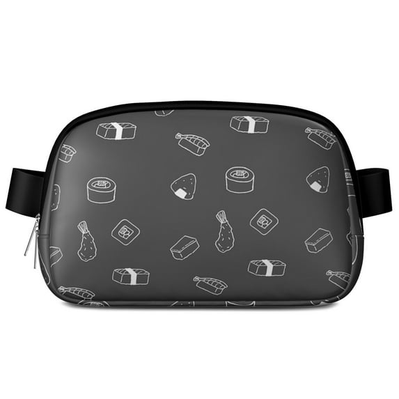Sushi Party Crossbody Bag for Women – Colorful Waist Pack with Kawaii Sushi Design, Great Gift for Japanese Food & Snack Lovers