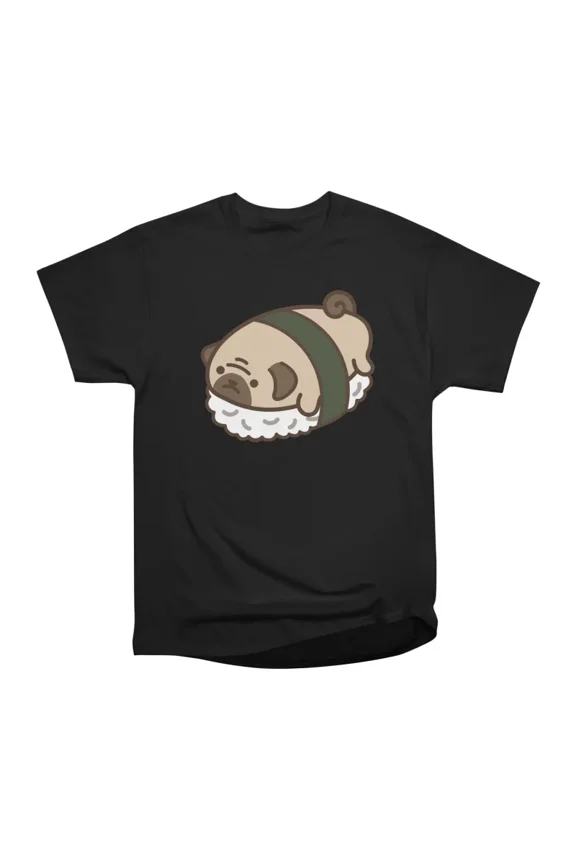 Sushi Pet Pug T-Shirt Tee Gift For Him Merch For Her Apparel For Friend