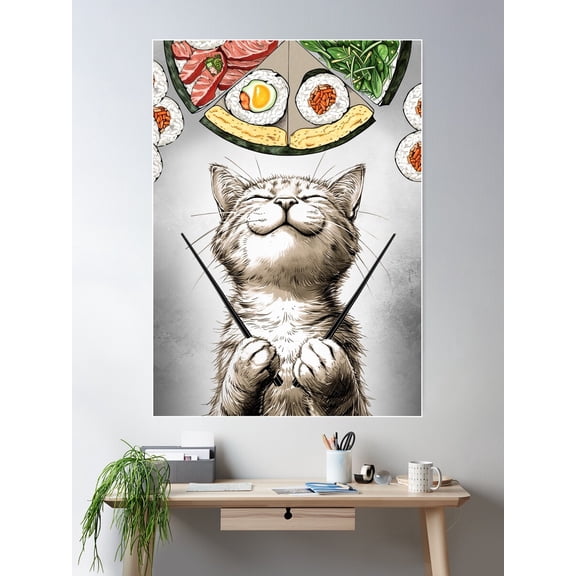 Sushi Poster Wall Art, Modern Wall Decor For Living Room Bedroom, 24x36 UNFRAMED