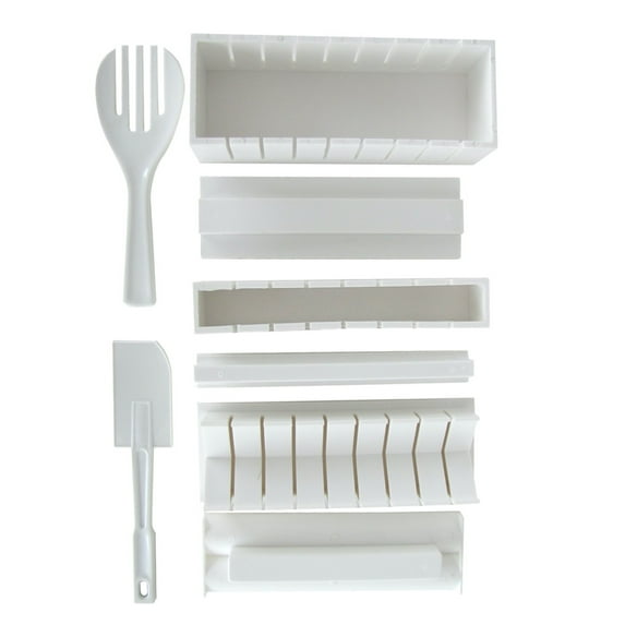 Sushi Roll Maker 5pc Kit Rice Paddle Spatula Japanese Food Making Set Healthy Kitchen Tool