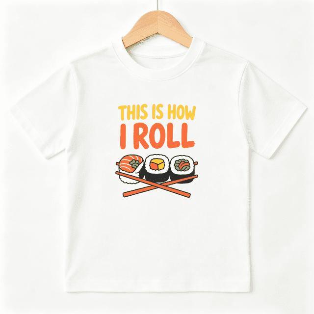 Sushi Roll This Is How I Roll Boys Graphic Tee Funny Japanese Food Cute ...