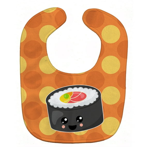 Sushi Roll with Face Baby Bib