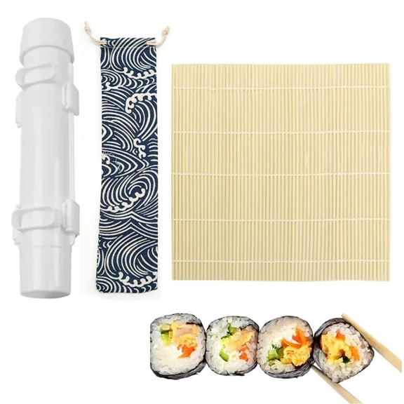 Sushi Roller Mold With Bamboo Sushi Mat Diy Sushi Making Kit Machinekitchen