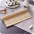 thumbnail image 1 of Sushi Rolling Mat Non-Stick Bamboo DIY Sushi Maker Tool | Flexible Rice Roller for Home Kitchen | Maki & Gimbap Rolling Accessory | 24x24cm | Easy Clean Sushi Kit, 1 of 6