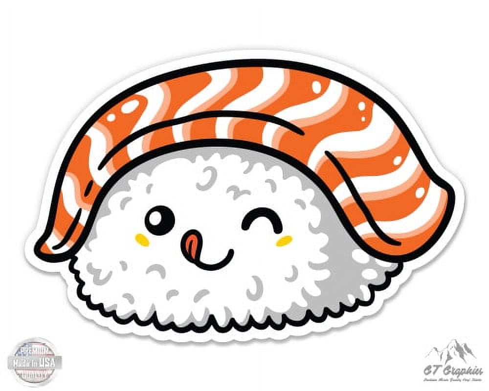 Catalyst Labs Happy Salmon Sushi Cartoon Pin