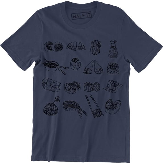 Sushi Sashimi Nigiri Collage for Restaurant Owner Chef Cooks Craft Trade T-Shirt
