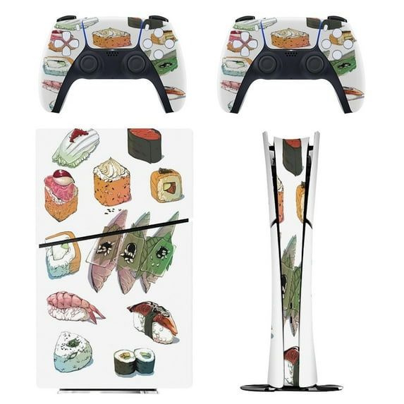 Sushi Set PS5/PS5 Pro/PS5 Slim Digital Disc Skin Sticker For Console And Controller Skins