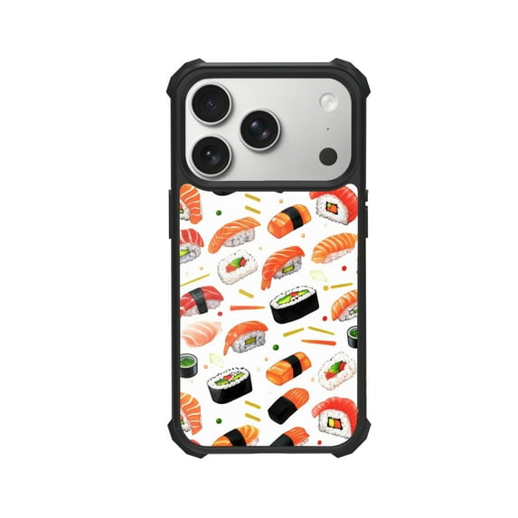 Sushi Shockproof Case For iPhone 12 13 14 15 16 Pro Max Series – TPU Bumper + Hard PC Back, Air-Cushion Corners