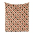 thumbnail image 1 of Sushi Soft Flannel Fleece Throw Blanket, Rhythmic Sushi Rolls and Sashimi Japanese Food, Cozy Plush for Indoor and Outdoor Use, 50" x 60", Peach Pastel Pink, by Ambesonne, 1 of 6