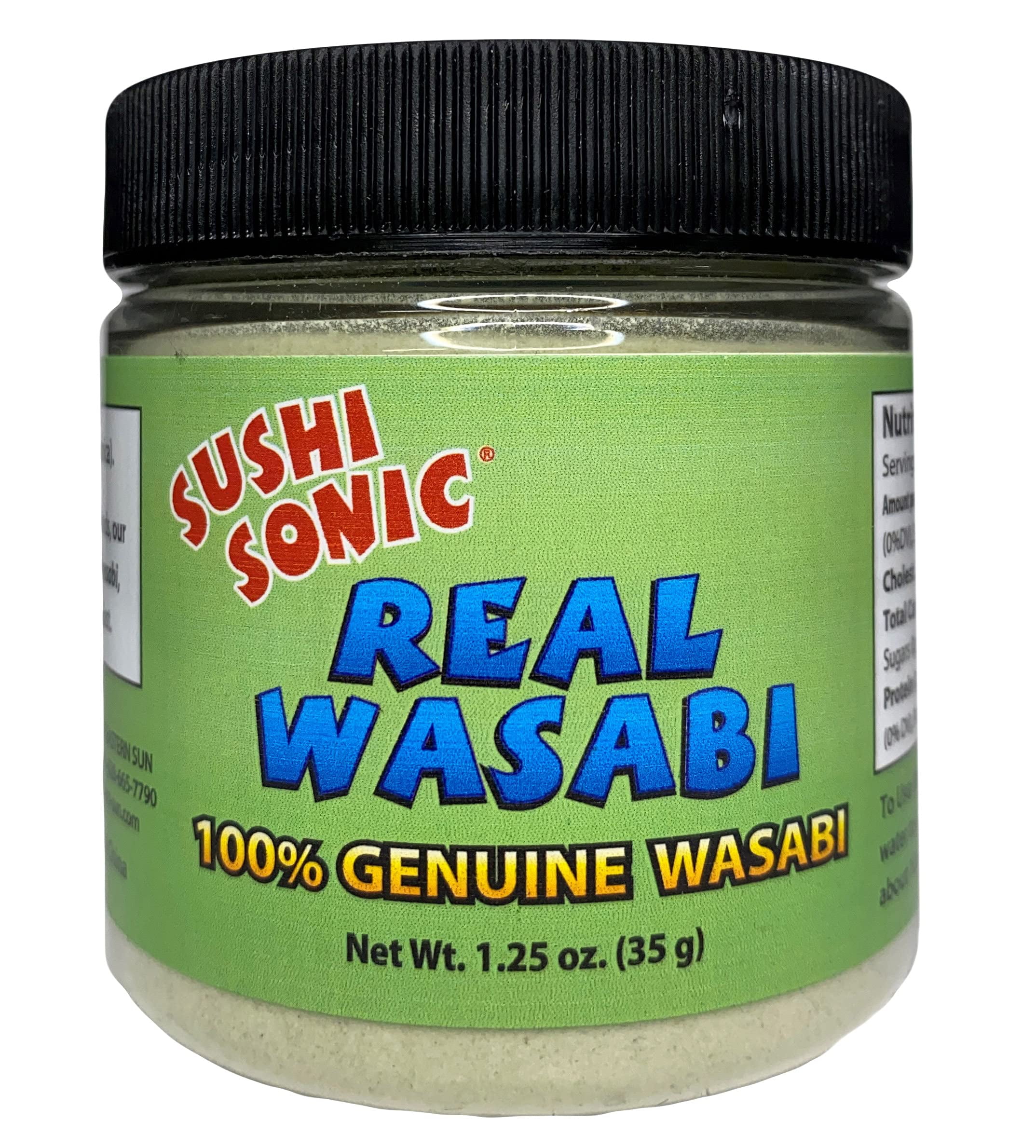 Sushi Sonic 100 Real Wasabi Powder, No Fillers, NonGMO, Vegan, Use