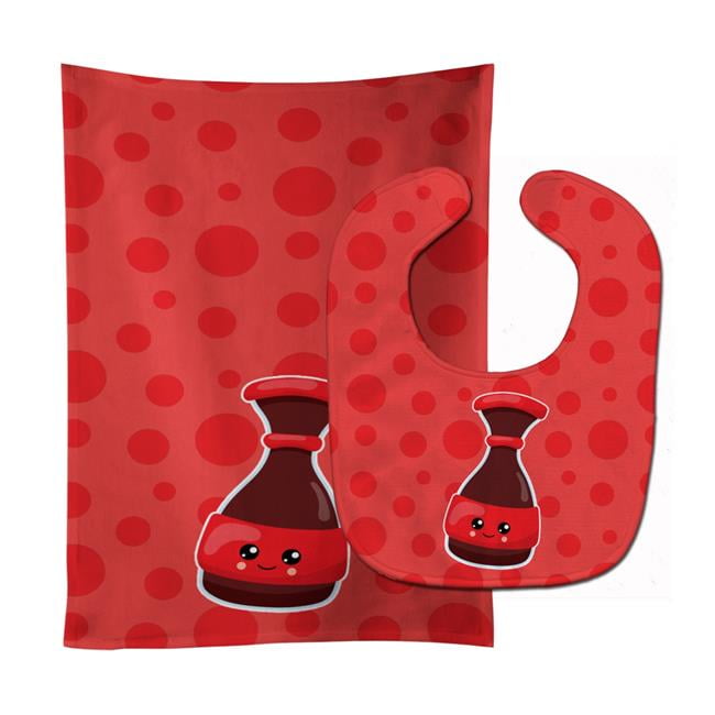 Sushi Soy Sauce Baby Bib & Burp Cloth