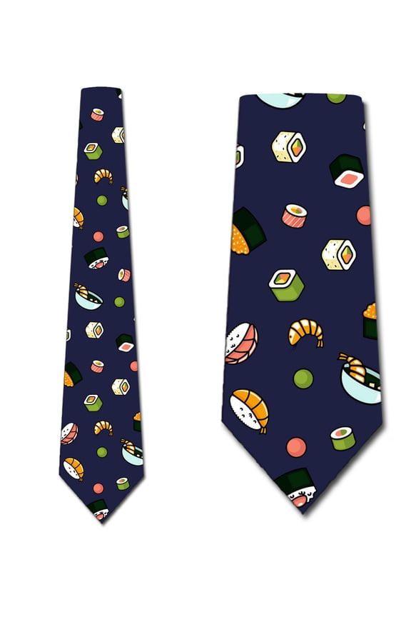 Sushi Ties Mens Novelty Food Necktie by Three Rooker