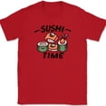 thumbnail image 1 of Sushi Time T-Shirt Funny Roll Japan Food Rice Cute Humor Graphic Tee - Red, 3XL, 1 of 1