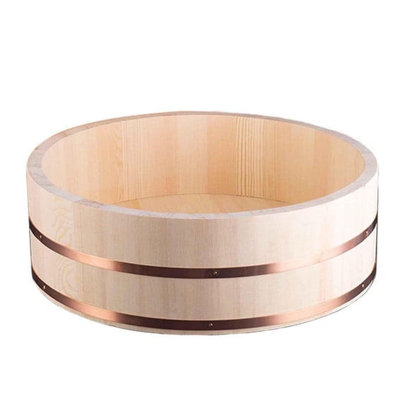 Yo Sushi Rice Sushi rice bowl made of wood, rice mixing container, rice multi-purpose ...