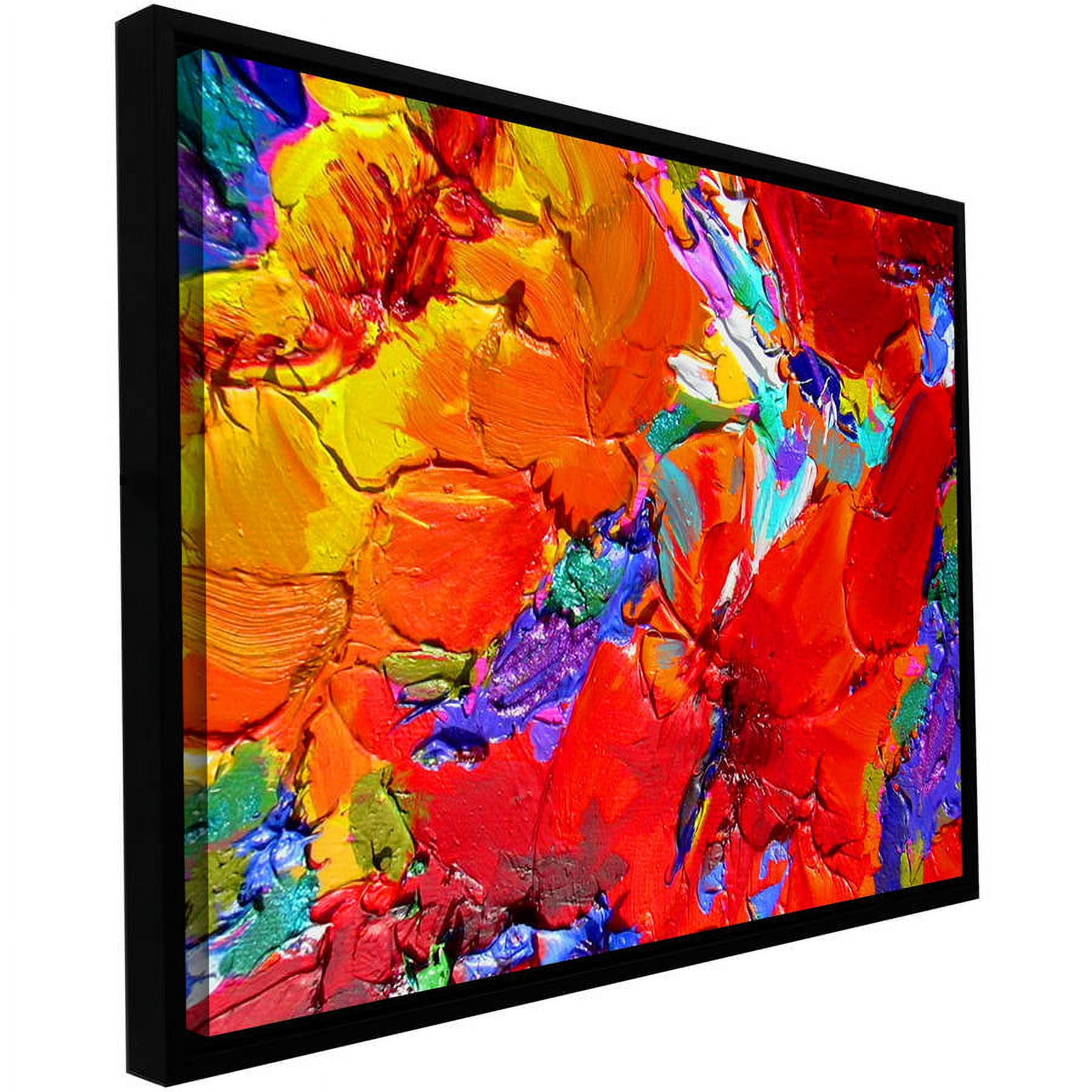Susi Franco "Charlits Floral" Floater Framed Gallery-Wrapped Canvas