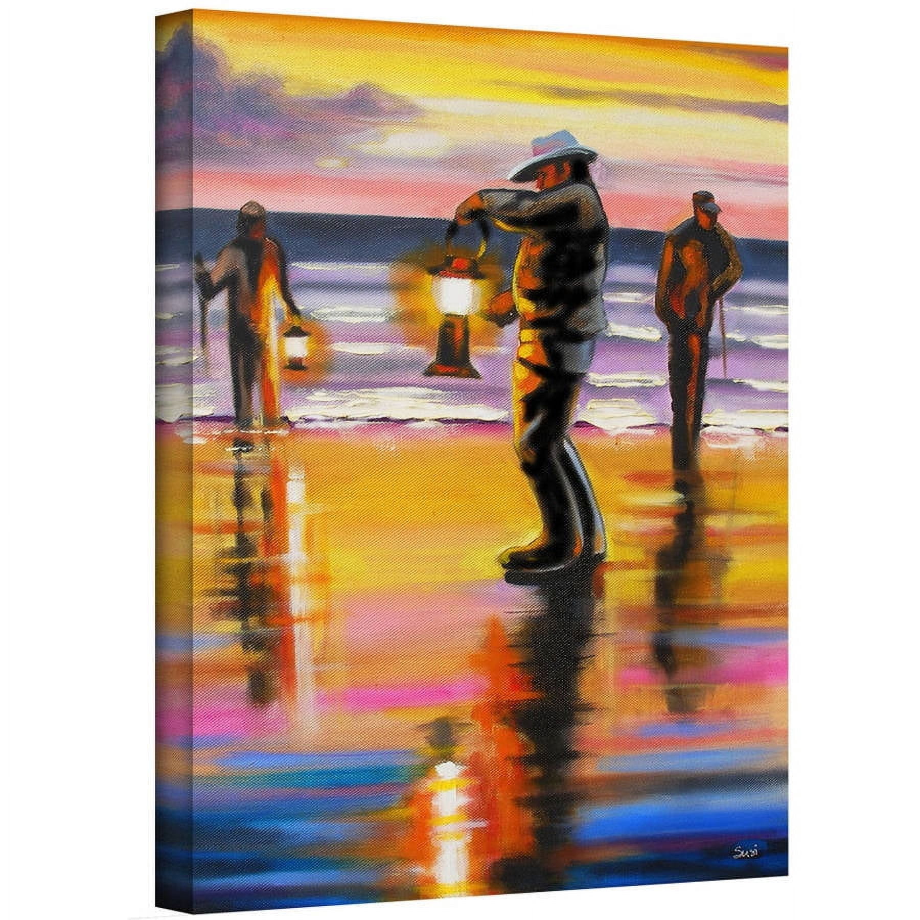 Susi Franco "Pacific Northwest Razor Clammers" Gallery-Wrapped Canvas Art