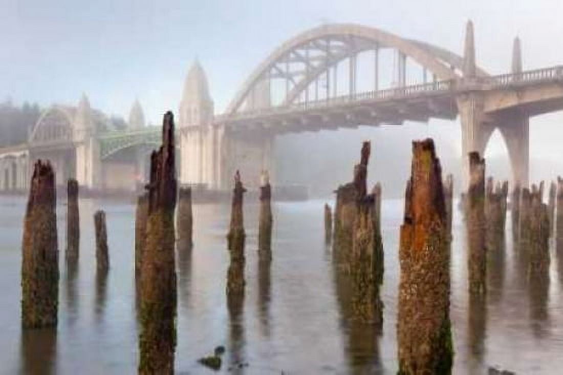 Suslaw River Bridge III Canvas Art - Kathy Mahan (24 x 36)