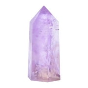 Susoonfo Crystals Natural Fluorite Quartz Crystal Healing Jade Crystal Hexagonal Bar Point