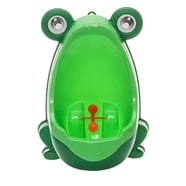 Frog Potty Training Urinal For Boys - Cute Standing Urinal With Target, Detachable Bowl, Blue & Orange
