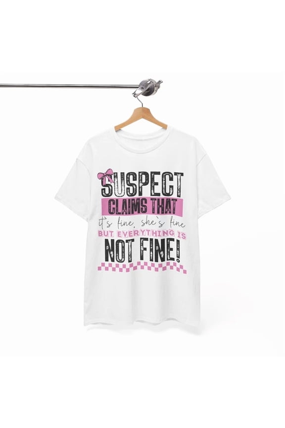 Suspect Claims Humor T-Shirt Classic & Cringy Funny Tee for Everyone