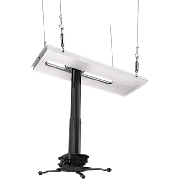 Suspended Ceiling Projector Kit with JR3 Universal Adapter & 12 in. Fixed Drop, Black
