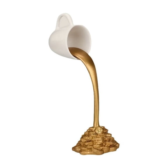 Suspended Mug Flowing Coffee, Levitation Mug Cup Ornament Office Decor Resin Bedromroom Decorations Bedroom Desktop