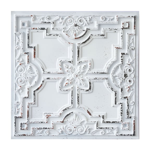 Suspended ceiling tile 3D embossed wall panels for living room PL16 Distress crack white black 10Pcs/pack